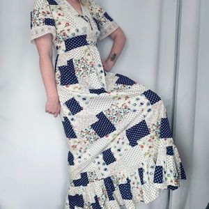 Handmade Vintage Maxi Prairie Dress